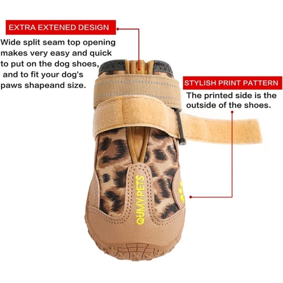 97. NWT Leopard dog boots size 7 + nail clipper set - Picture 8 of 10